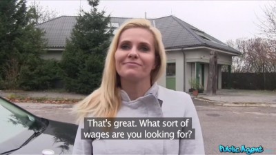 Blonde MILF with Big Boobs Fucks a Stranger for Cash