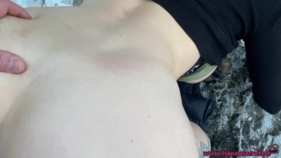 Raw Winter Stream Fuck and Creampie!