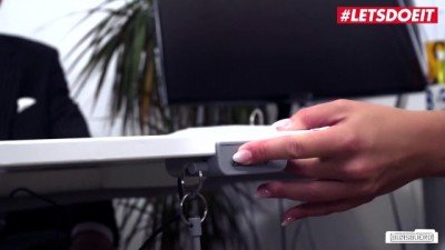 Sexy Secretary Can't Resist a Big Cock - LETSDOEIT