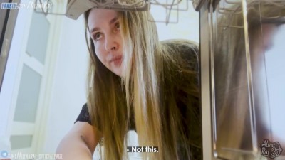 Stepmom Stuck & Fucked: A Naughty Dishwasher Encounter