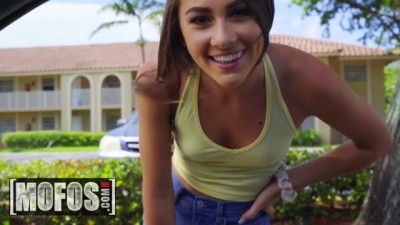 Petite Small Tit MacKenzie Mace Sucks POV