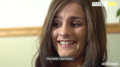 Bubble Butt French Teen Rides Dick like a Pro at Casting