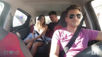 HORNY COUPLE FUCKING IN MY UBER CAR