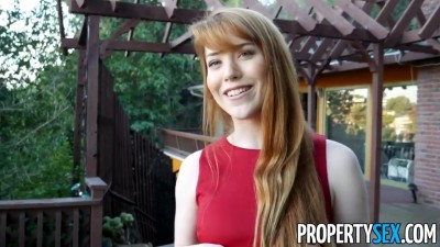 Sexual favors from redhead real estate agent