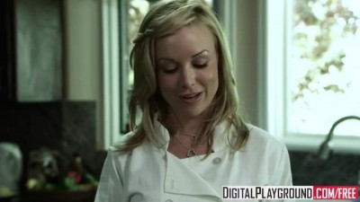 Pigtail Blonde Riley Steele Gets Fucked in the Bathro