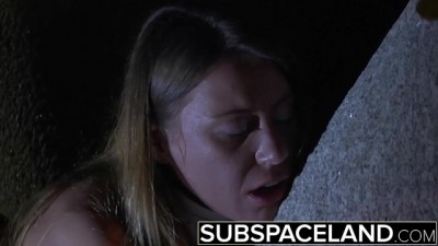 Bondage Slave Domination by her Master she gives a Blowjob and Rough Fucked