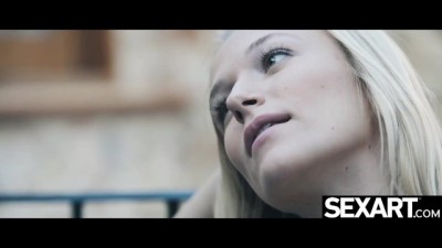 Young Lesbian Sucks her Sexy Blonde Neighbor's Big Natural Tits