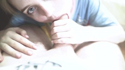 The girl asked to take her on camera as she sucks his cock