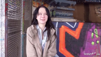 FLEXIBLE SHY GIRL PICKUP AND FUCK AT REAL STREET CASTING