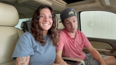 Daytime Car Fuck, Back to Back Creampies