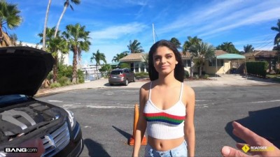 Cute Latina Teen Fucked By Roadside Assistance