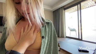 Fapster - Tanned blonde with a stunning ass gets fucked and rides my dick