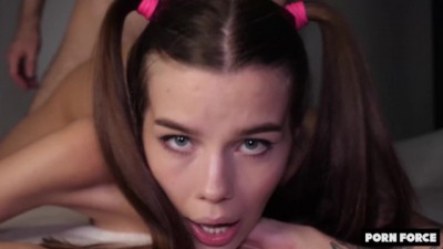 ALINA FOXXX - Petite 18 Years Old Cute STRUGGLES During Painful Anal Fuck