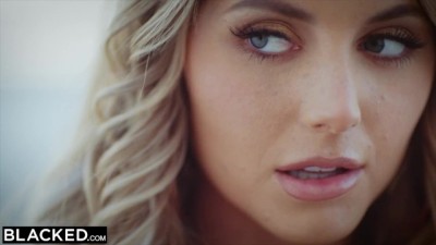 Curvy Blonde Kayley Gunner spots the man of her fantasies