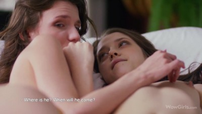 Two girlfriends Nelya and Leah Maus sharing one guy