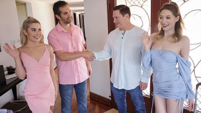 To Have A Passionate Orgy, Hunky Old Guys Swapped Their Young Gorgeous Babes. (+18)
