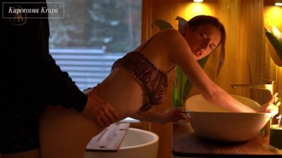 While my parents were away, I had sex with my stepsis in front of the shower.